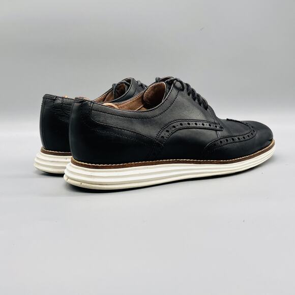 Cole Haan Shoes Mens 8.5 Black Leather Wingtip Derby Oxford Dress Sneakers main image 4